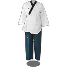 Kampfsport Dobok De Taekwondo Poomsae Brodé Col Y Damen Dorawon Dan Blanc