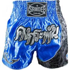 Royal Blue Silver Small Unbreakable Thai Shorts