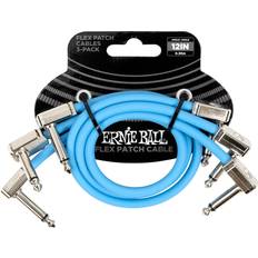 Kablar Ernie Ball Flex Patchcable Blue 30 cm 3-pack