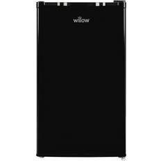 Willow W48UFIS Freestanding Under Counter Larder Fridge with Chiller Box Silver, Black