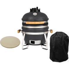 Boss Grill Boss Grill The Egg XS 15 Inch Ceramic Kamado Style Charcoal Smoker BBQ Grill