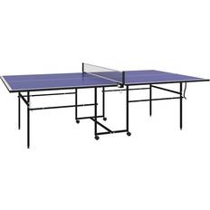 Tenis de Mesa Sportnow Mesa De Ping-Pong Plegable Con 4 Ruedas Red 274 x 152.5 x 75.5 cm Azul