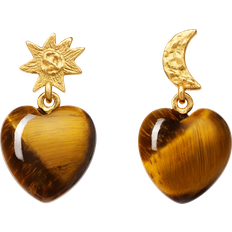 Maanesten Courage Earrings - Gold/Tiger's Eye