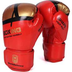 Kampsport MTK Boxningshandskar 12oz Kickboxning Träning för Vuxna Röd Guld