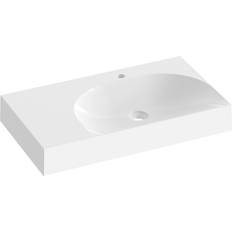 Tvättställ & Handfat Hill Ceramic Ravak Tvättställ Lite Vit Blank 80 x 60 cm Vänster