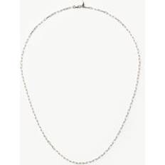 Missoma White Gold Necklaces Missoma Fine Classic Paperclip Chain Necklace - White Gold