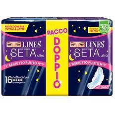 Med vinger Bind Lines Silke Ultra Nat Med Vinger 16 Stykker