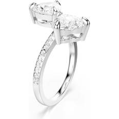 Swarovski White Rings Swarovski Mesmera Attract Open Ring - White/Silver