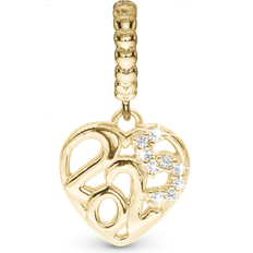 Christina Forgyldt Charm Til Sølvarmbånd - 4 mm
