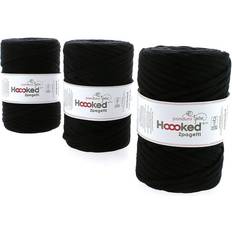 Zpagetti garn Hoooked Zpagetti Medium Trikågarn 450g Svart ZP004-01