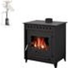 Cheminées Pack Poêle À Bois LYA 12 Bûches 45cm Kit Conduit 150