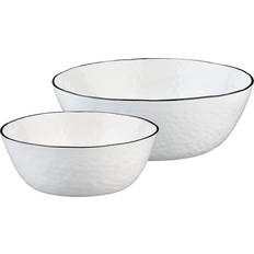 Saladiers Pure Ø24cm et Ø30cm 2 Pièces Blanc Neige Saladier