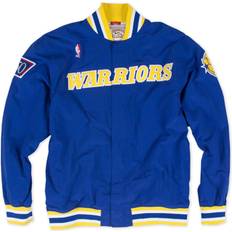 NBA Jackets & Sweaters Mitchell & Ness NBA Golden State Warriors 1996-97 Warm Up Jacket Blue Yellow XL