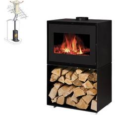 Cheminées Pack Poêle À Bois Matteo 10 Bûches 50cm Kit Conduit 150