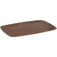 Tablett aus Walnussholz 46x36x2 cm Braun