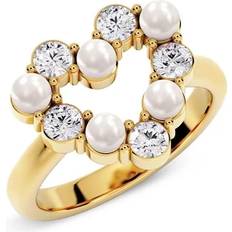 Edblad Pärlor Ringar Edblad Affinity Pearl Heart Ring - Gold