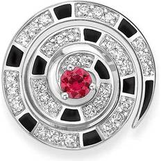 Brooches Faberge Beetlejuice 18ct White Gold Ruby & Diamond Spiral Lapel Pin