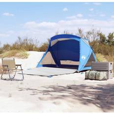 Camping & Friluftsliv vidaXL Beach Tent 2-Person Grey Waterproof Outdoor Shelter