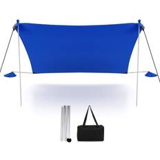 Camping & Friluftsliv Cwy Strandtält 230 x 200 cm UPF 50+ Soltält Med Sandankare