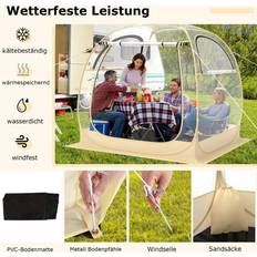 Sporttält För 5-6 Personer Pop-Up Tält Med Väderbeständig Kapell