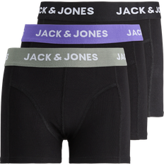 Boxer Shorts Jack & Jones Boxershorts 3er Pack Jacaxel Solid Trunks Black