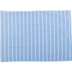 Tekla Percale Striped Sham Unisex One Size Blue Pillow Case