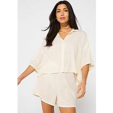 Calvin Klein Sleepwear Calvin Klein Short Sleeve Short Pyjama Set - Beige