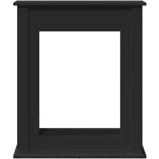 vidaXL Fireplace Surround Black 75 x 20 x 87.5 cm Engineered Wood