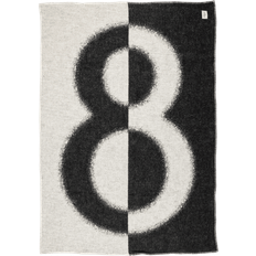 8 Throw 130x180 cm Ecru-Black