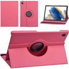 Skal-man Väska Galaxy Tab A8 10,5 SM-X200 Rosa Roterbar