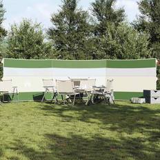 Parabrisas vidaXL Cortaviento De Camping Impermeable Verde 508x130 Cm