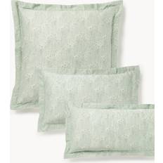 Westwing Collection Baumwollsatin Kopfkissenbezug Leticia Blumen Print Örngott