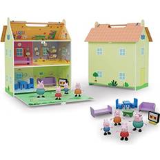 Peppa Pig Wooden House With 4 Characters