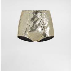 Gold Knickers Dolce & Gabbana Sequined High-waisted Panties Gold