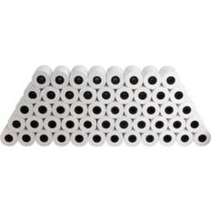 White Receipt Rolls Business Source BSN01018 2.25 x 80 in Direct Thermal Thermal Paper Pack of 50