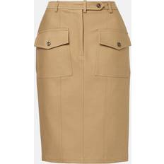 Tom Ford Nederdele Tom Ford Twill Midi Nederdel med Lommer - Beige