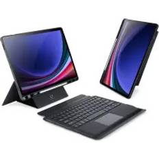 Tab s10 plus Dux ducis DK Foldetaske Med Oplyst Trådløst Tastatur Til Samsung Tab S10 Plus/S9 Plus/S9 FE Plus