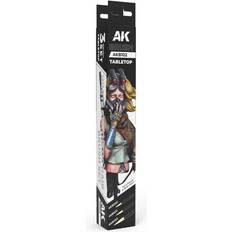 AK Interactive Tabletop Syntethic Brushes Set 3 Brushes