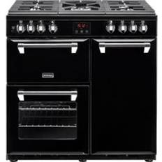 Stoves Gas Cookers Stoves Ellingwood 90DFT Dual Fuel Range Cooker Black