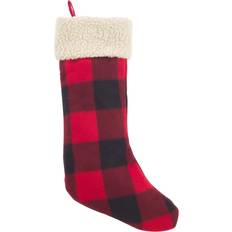 Black Stockings Saro Lifestyle Classic Red & Black Buffalo Plaid 10 x 18 in Stocking