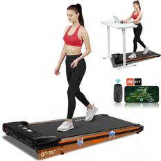 GTPLAYER Under Desk Treadmill HTM-120-ANEW Incline Orange