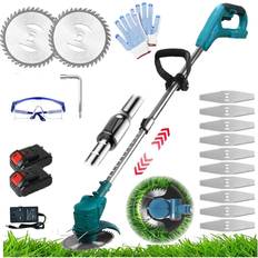 Lawn Edger Grass Trimmers Teetok Coupe-Bordures Sans Fil 2 Batteries Chargeur