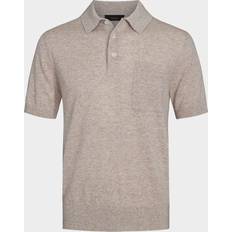 Herr - Kashmir Pikétröjor Vince Kashmir Stickad Polotröja - Blue