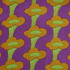 Meterware Rico Design Stoffabschnitt Canvas Pfifferlinge Neon Violett Meterware