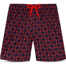 Red Swim Shorts Vilebrequin Jihin Printed 4 Swim Trunks - Little Kid