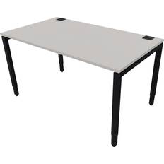 Möbler Nowy Styl Büroschreibtisch Manuell 140 x 80 cm Schwarz/Platinum Schreibtisch