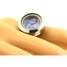 Raw Tanzanite Crystal Ring - Stainless Steel