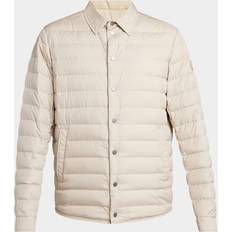 Moncler Beige Down Skjortejakke AirSoft - Beige
