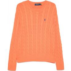 Polo Ralph Lauren Orange Jumpers Polo Ralph Lauren Pony-embroidered Sweater - Men - Orange
