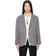 Kashmir Kavajer Anine Bing Quinn Blazer - Heather Grey